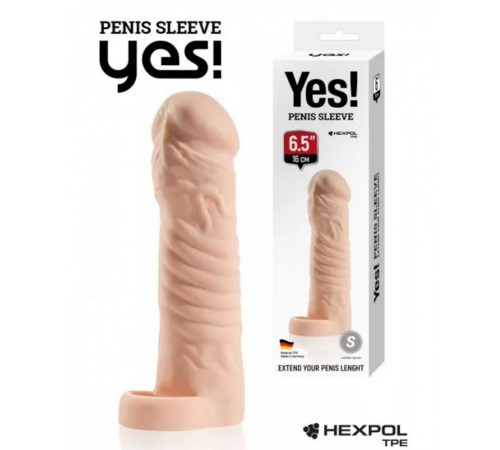 Насадка - удлинитель Sitabella Yes! penis sleeve 16 см