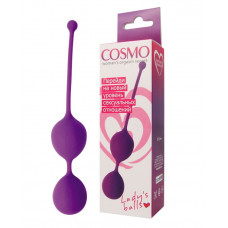 Вагинальные шарики Cosmo фиолетовые 16 см Вагинальные шарики Cosmo фиолетовые 16 см