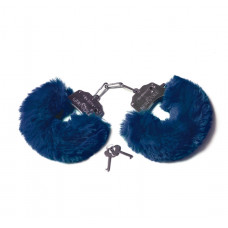 Наручники с пушистым мехом темно-синий Наручники с пушистым мехом темно-синий