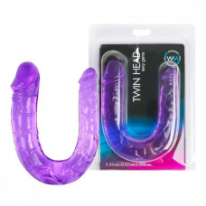 Фаллоимитатор двухсторонний Twin Head Double Dong фиолетовый 29,8 см