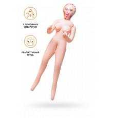 Кукла надувная Dolls-X Lilit блондинка с тремя отверстиями 150 см