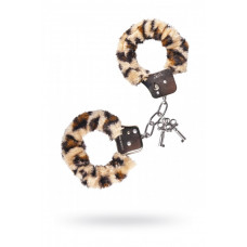Наручники с мехом леопардовые 6 см Наручники с мехом леопардовые 6 см