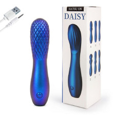 Минивибратор перезаряжаемый Daisy синий 14 см