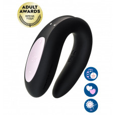Многофункциональный смарт-вибратор для пар Satisfyer Double Joy черный Многофункциональный смарт-вибратор для пар Satisfyer Double Joy черный
