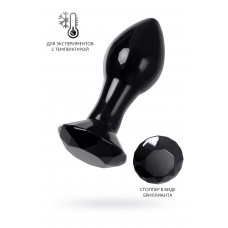 Анальная втулка Sexus Glass черная 8,5 см Анальная втулка Sexus Glass черная 8,5 см