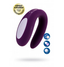 Многофункциональный смарт-вибратор для пар Satisfyer Double Joy фиолетовый