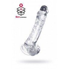 Реалистичный фаллоимитатор прозрачный 19 см (блистер) Реалистичный фаллоимитатор прозрачный 19 см (блистер)