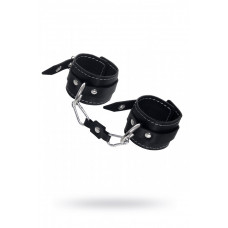 Наручники двухслойные с белой строчкой Pecado черные Наручники двухслойные с белой строчкой Pecado черные