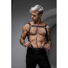 Портупея мужская Ra кожа черная M/L Портупея мужская Ra кожа черная M/L