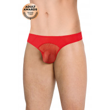 Трусы мужские со вставками из сетки SoftLine красные XL