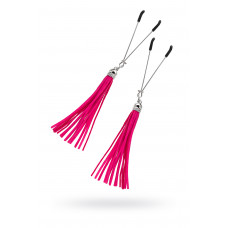 Зажимы на соски с кисточками из замши Pecado фуксия Зажимы на соски с кисточками из замши Pecado фуксия