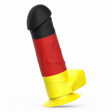 Фаллоимитатор с присоской германский флаг 14 см
