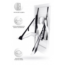 Секс-качели на дверь Anonymo нейлон черные Секс-качели на дверь Anonymo нейлон черные