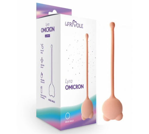 Вагинальный шарик Omicron бежевый 12,5 см