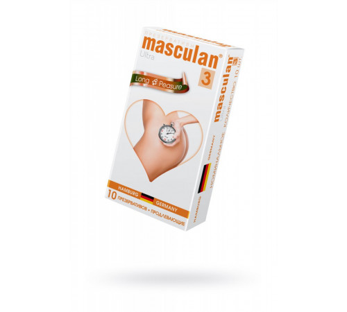 Презервативы Masculan Ultra Long Pleasure с анестетиком 10 шт
