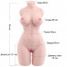 Реалистичный женский торс Alicia 55 см
