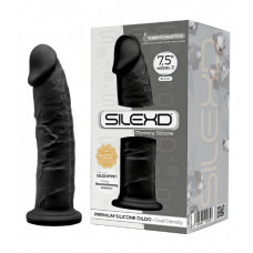 Фаллоимитатор SileXD Model 2 7,5 на присоске черный 19,2 см