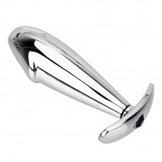 Анальная втулка для ношения с черным кристаллом 10 см Анальная втулка для ношения с черным кристаллом 10 см